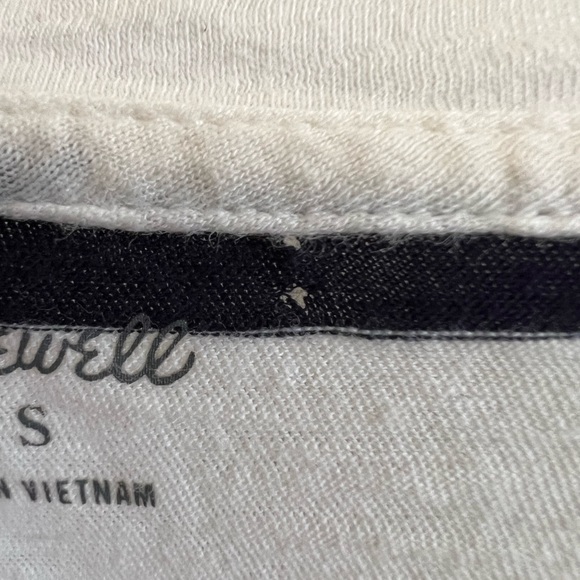 Madewell Women's Whisper Cotton Crewneck Tee in Stripe (Size S) - Picture 5 of 6